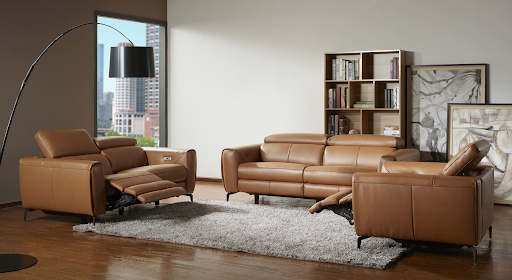 Leather reclining sofas