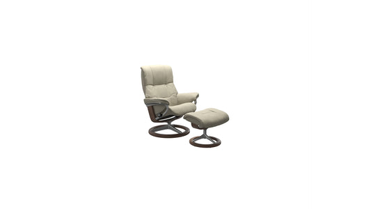 Mayfair Medium Signature Base Recliner and Ottoman