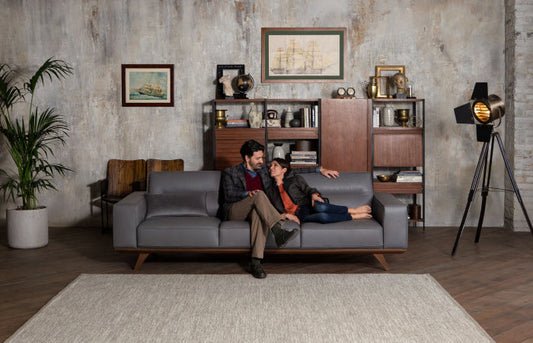 couple lounging on couch