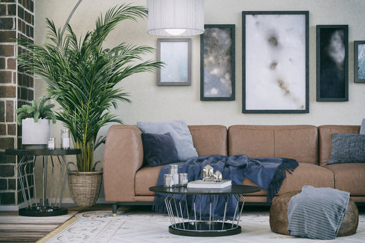 Color Palettes For Complimenting A Brown Leather Sofa