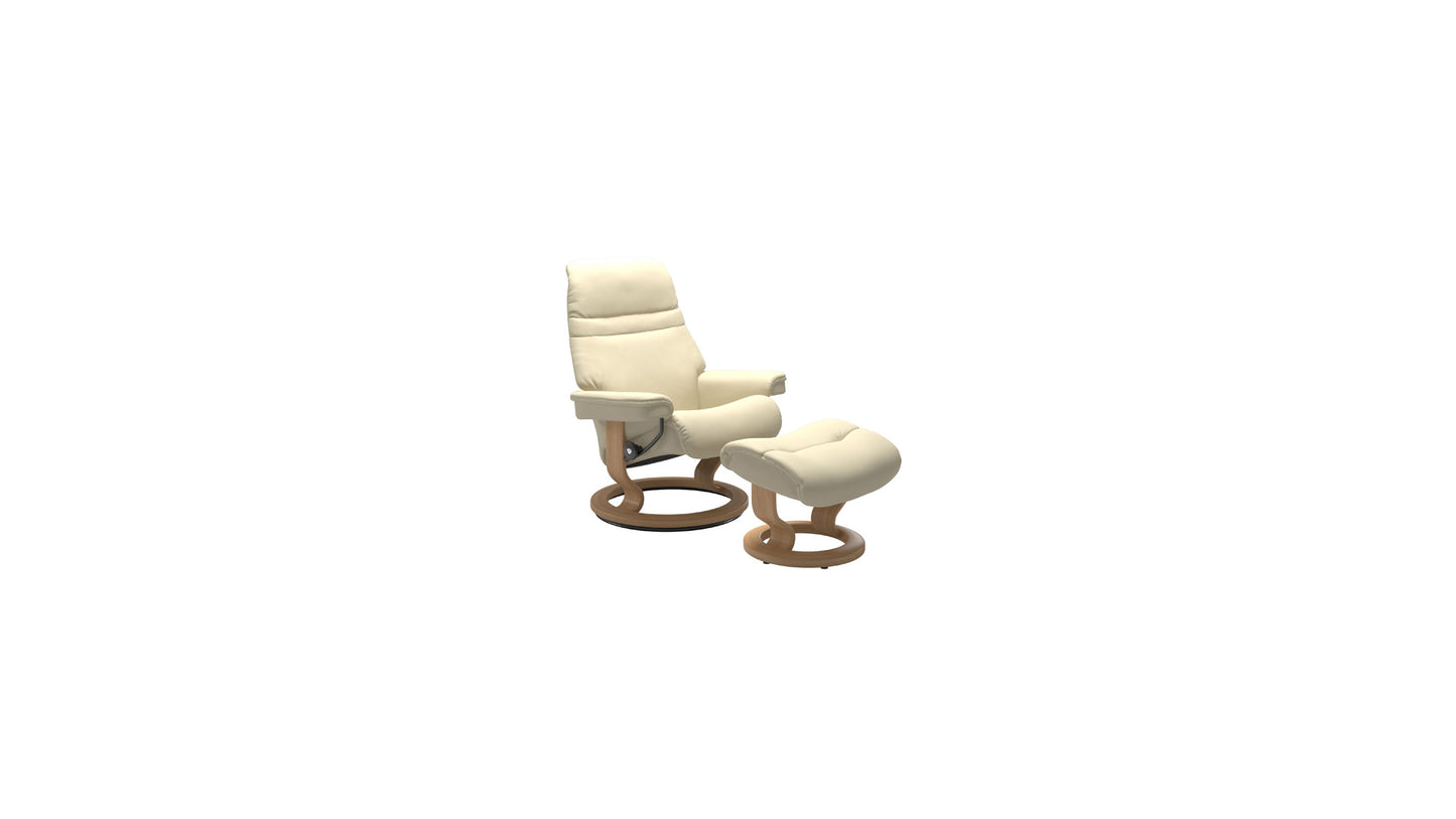 Sunrise Classic Base Recliner and Ottoman