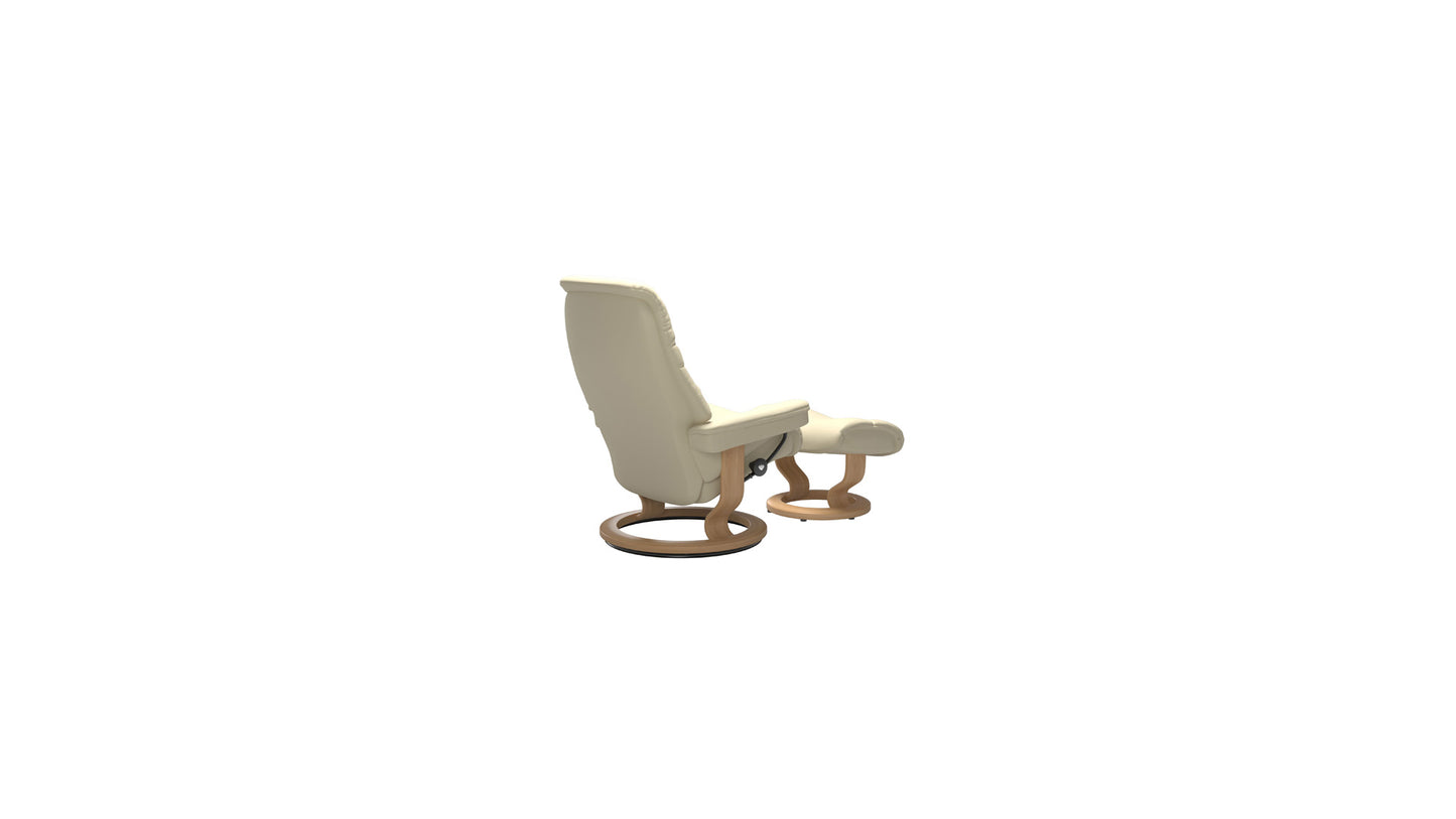 Sunrise Classic Base Recliner and Ottoman