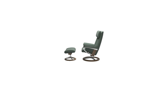 Paul Large Signature Base Recliner and Ottoman