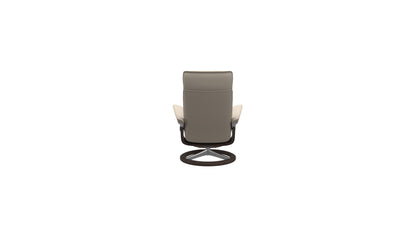 Admiral Medium Signature Base Recliner and Ottoman